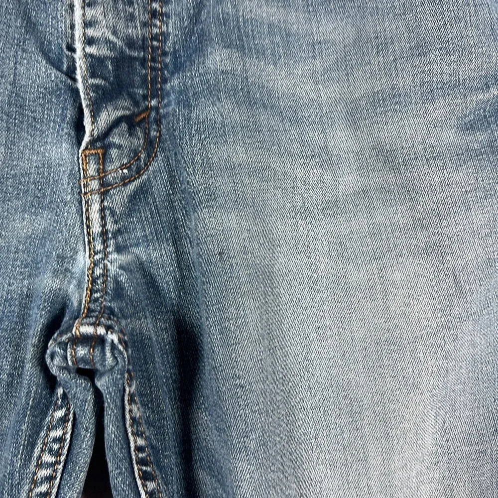 Levi's 514 Straight Fit Cropped Jeans Mens 34x29 Blue Denim Mid Rise Medium Wash